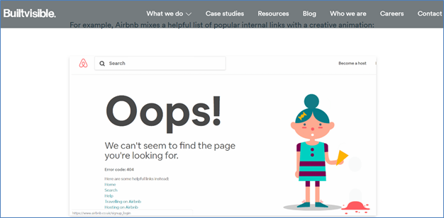 Creating interactive 404s - Add links
