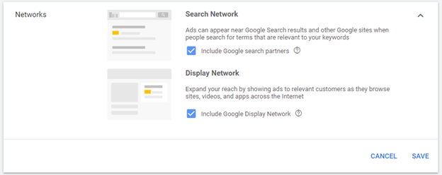 Google AdWords - Search and display